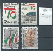 Francobolli Italia 1976. N°4 valori, 2 serie compl.,Italia76 e Trentennale Rep.
