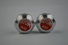 Maillard Atom 600 Aluminium pedals dust caps vintage Red