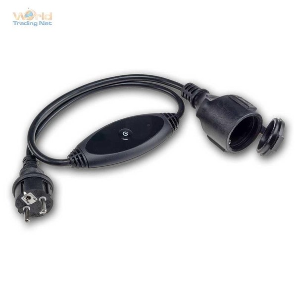 Funk-Zwischen-Stecker Pilota Casa Outdoor Steckdose, Gartenkabel Schalter IP44-image