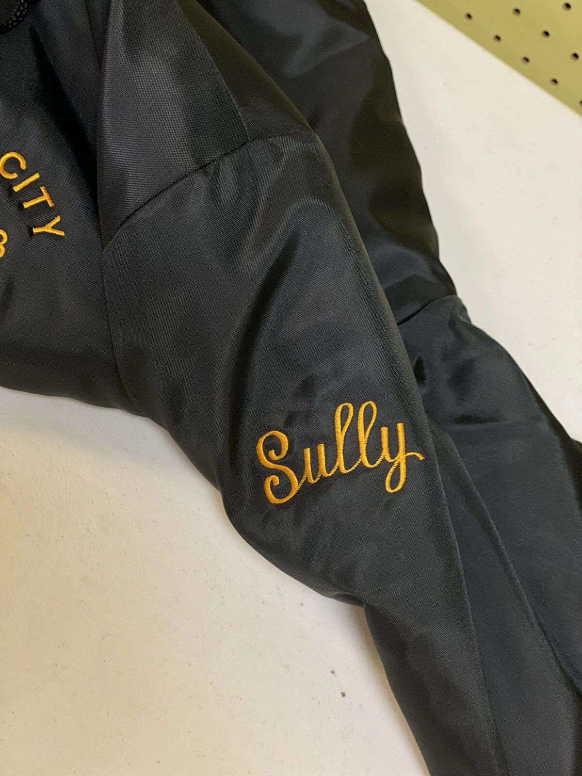 Vintage Boston Latin Academy Baseball Coach Nero Riscaldamento Pullover Giacca Cappuccio 2X