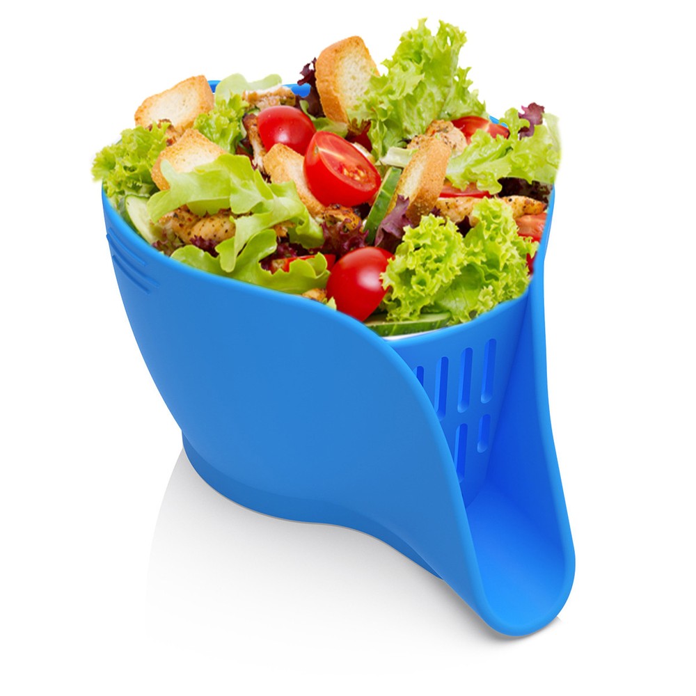 Silicone Food Strainer Drain Basket – Natural Multifunction Colander  