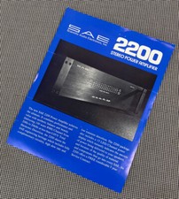 AMPLIFICATORE DI POTENZA STEREO SAE 2200 PAGINA INFORMAZIONI/PUBBLICITÀ ORIGINALE J0745