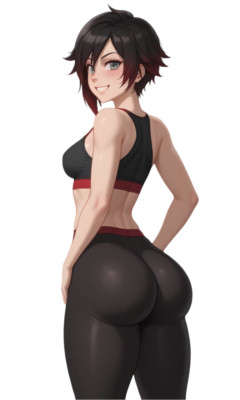 Ruby Rose RWBY Waifu Weatherproof Anime Sticker 6'' Car Decal