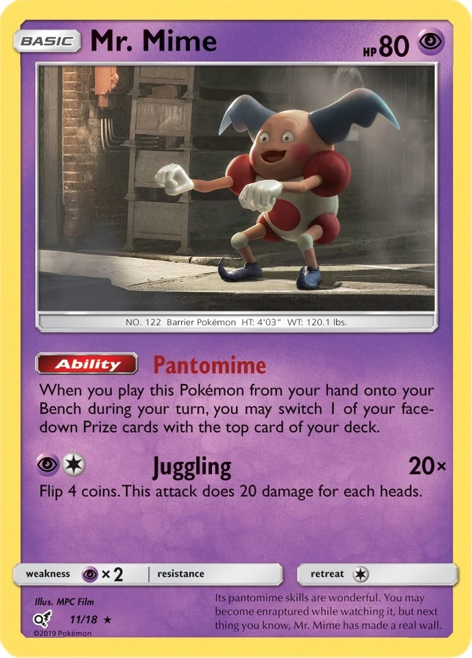 Mr. Mime 11/18 Detective Pikachu