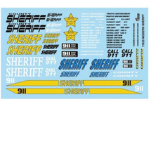 MODERN SHERIFF 1:24 1:25 GOFER RACING DECALS CAR MODEL ACCESSORY 11025