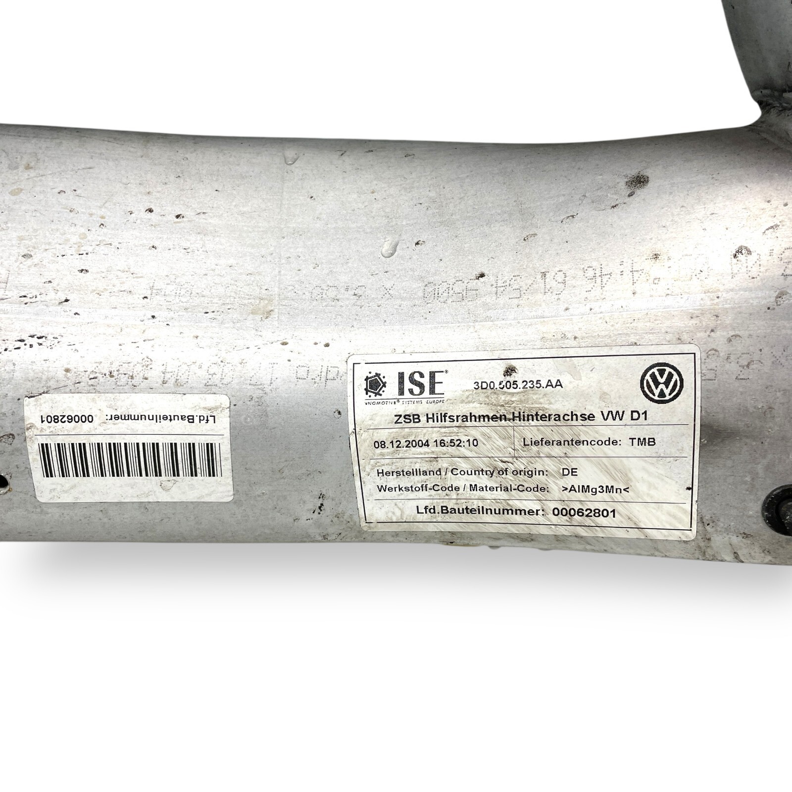 2004-2012 Bentley Continental GT rear crossmember subframe 3D0505235AA