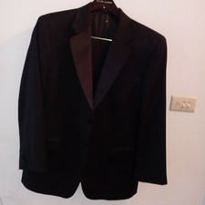 MINT Condition SizeS42Jones New York ELEMENTS 2-Piece Men  s100 WOOL Black TUXIDO