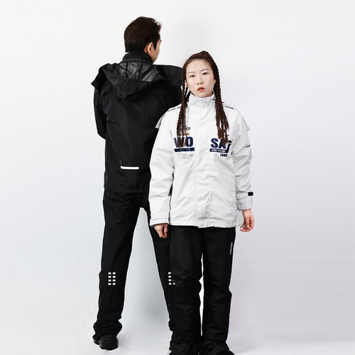 Abnehmbare Kapuze für Motorräder Regenmantel Winddicht Atmungsaktiv Unisex Jacke - Bild 10 von 14