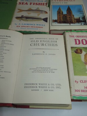 VINTAGE OBSERVERS BOOKS Frederick Warne 1950s 1960s 1970s