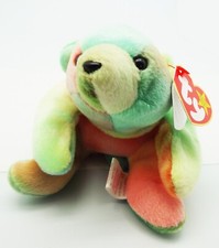 VTG TY BEANIE BABY BABIES ORIGINAL SAMMY THE BEAR RETIRED TIE-DYE PE ERRORS NEW