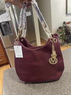 New MKF Collection Lana Hobo Shoulder Bag With Wallet Vegan Leather By Mia K