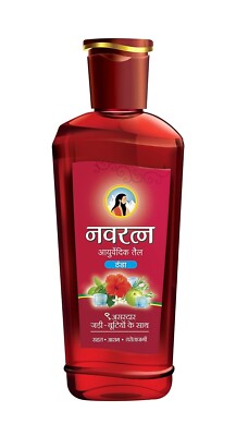 Navratna Ayurvedic Cool Oil, Relieves Headache Body Ache Tiredness 300ml