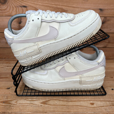 Nike Turnschuhe Damen Größe UK 4,5 Air Force 1 Beige Shadow Coconut Milk Schuhe AF1