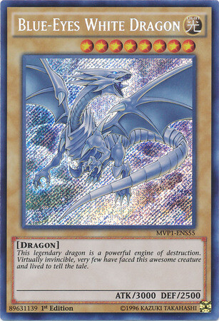 【PSA6】BEUE-EYES WHITE DRAGON Blue-Eyes Alternative White Dragon - MVP1-ENS46 - Secret Rare 1st