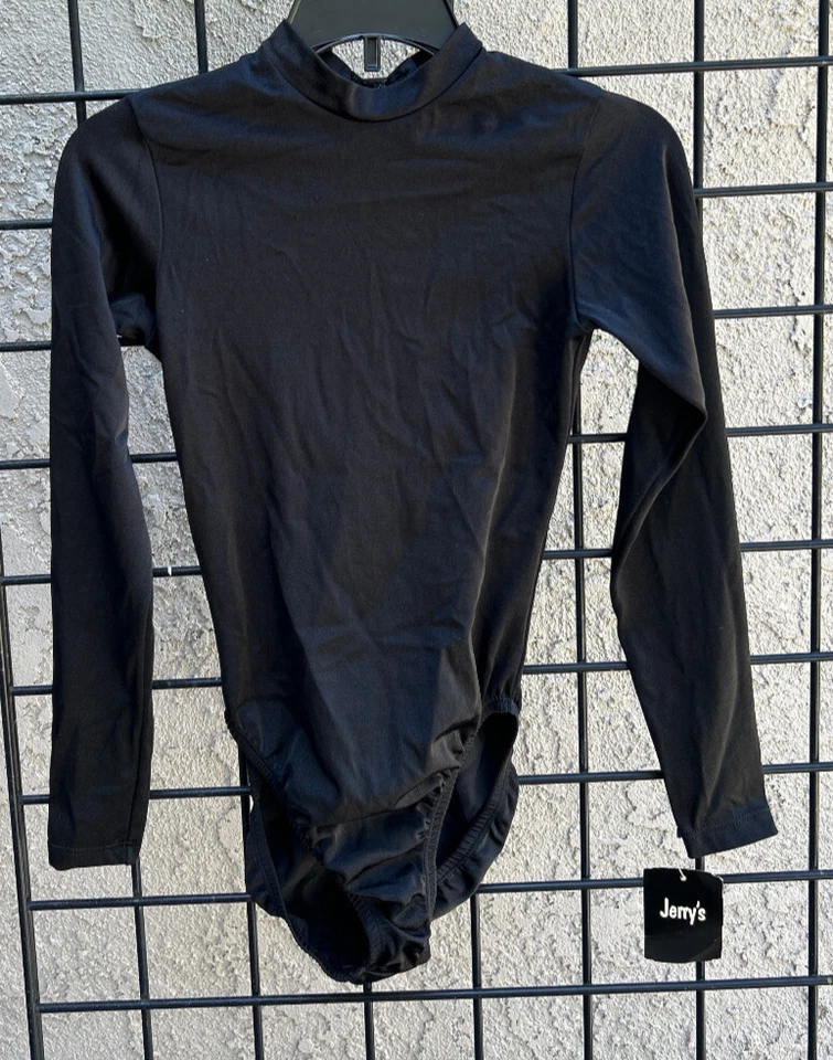 NOVO COM ETIQUETAS JERRY'S ~ MACACÃO FLEXÍVEL MANGA LONGA PATINAÇÃO NO GELO ~ PRETO ~ MENINA 12/14 - Imagem 3 de 4