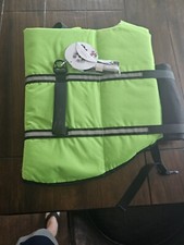 New Dog Life Jacket VIVAGLORY XL Oxford Style Whale Adjustable Life Vest