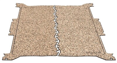 2017-2021 Toyota Tundra DECKED Traction Mat - Full-Size Short (5'5'' - 5'9'')