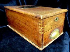 Vintage Antique Wooden Drawer Barbers Shop Till Cash Register