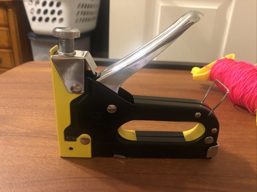 Heavy Duty Steel GS Three-Way Tacker Staple Gun