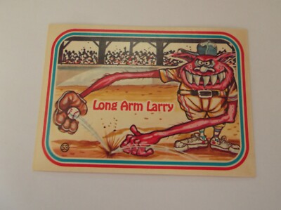 Leaf: Awesome Allstars Baseball ''LONG ARM LARRY'' #53 Trading Card 1988