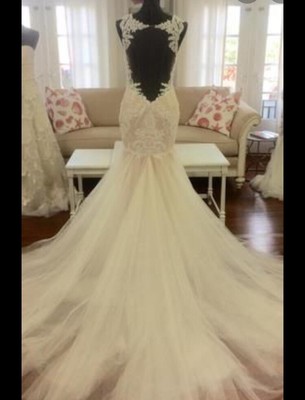 backless fishtail dress