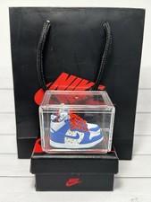 High Top Dunk mini Sneaker Keychain with Shoe Box 3D Gift/Charm High Quality