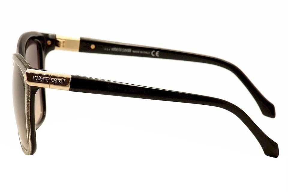 Gafas de sol Roberto Cavalli MENKENT 902S 74F negras cuadradas marrones degradadas 57 mm Foto 3 de 3