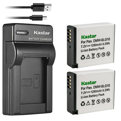 DSTE DMW-BLG10 Li-ion Battery (2-Pack) and Micro USB Charger Compatible for Panasonic DMW-BLG10E DSTE DMW-BLG10 Li-ion Battery (2-Pack) and Micro USB Charger Compatible for Panasonic DMW-BLG10E