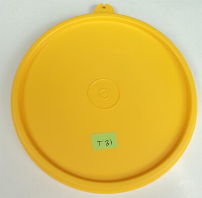 T31 Tupperware Replacement Round Container Lid - Yellow - 5.75''