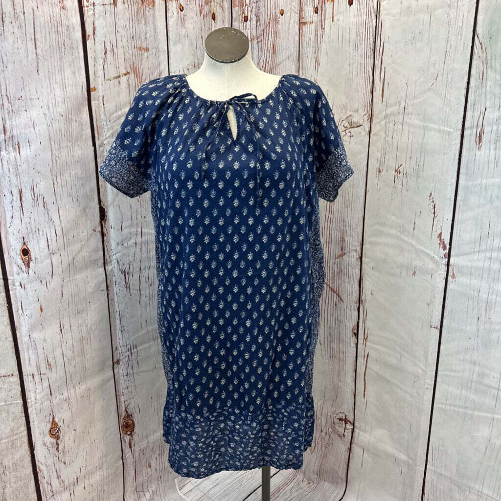 lucky brand blue floral dress Nantucket Ruffle Floral Maxi Dress - Blue