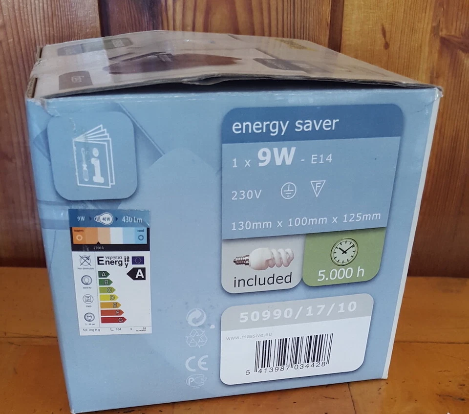 Aplique masivo Philips Usagi 50990/17/10 Solo Strut Acciaio Manca Vetro Blanco Foto 2 de 2