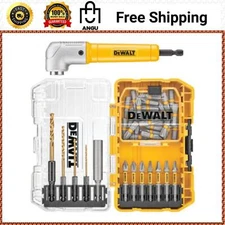 Screwdriving Bits, Black Oxide Drill Bits, Right Angle Adapter, Tough Case 40Pcs