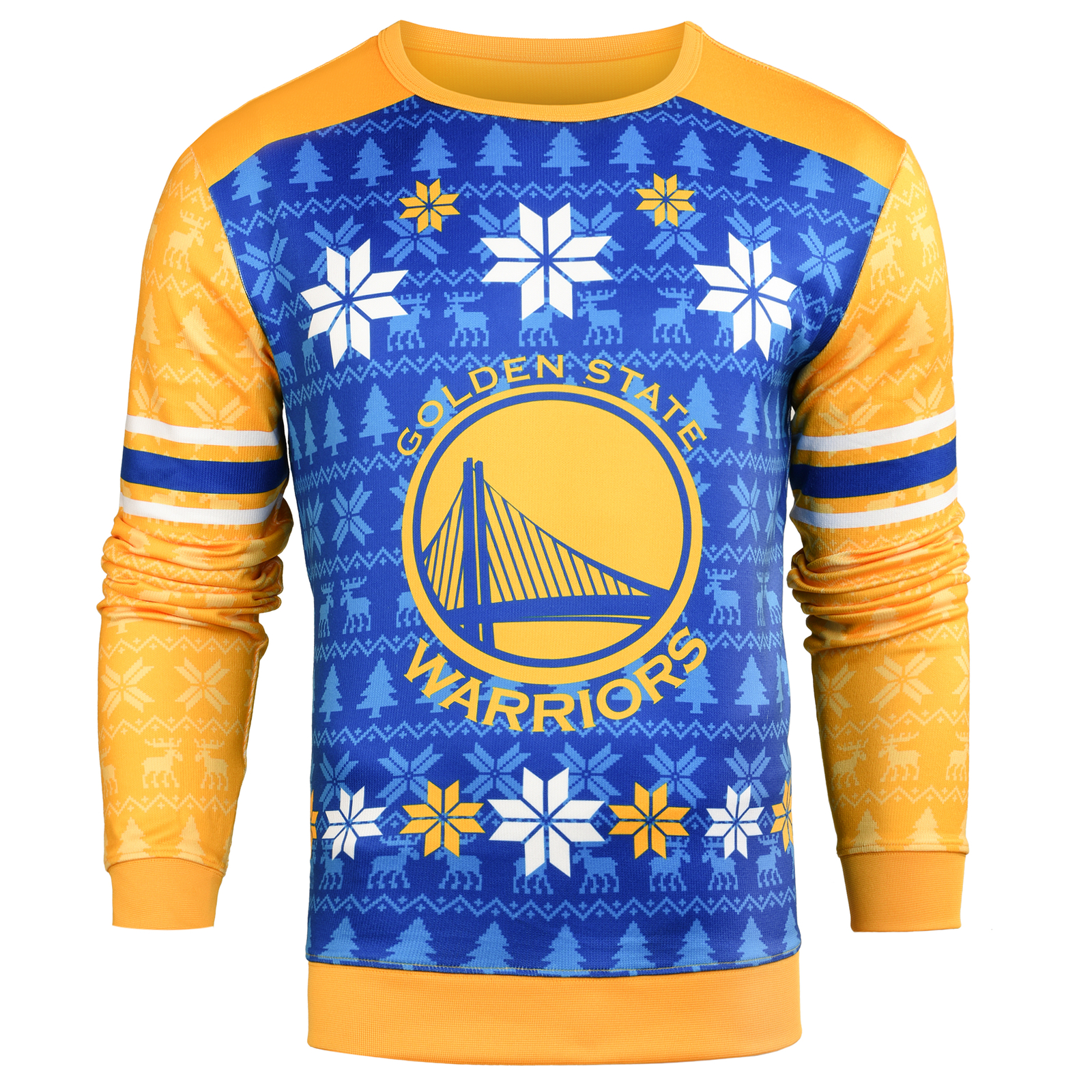 Вечно коллекционируемый мужской свитер NBA Golden State Warriors с принтом Ugly Sweater
