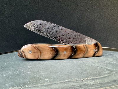 Atelier Perceval L08 Einzelstück Damast Rose Mammut Backenzahn Stabilisiert