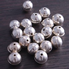 Sterling Silver Bench Made Beads 10mm pack of 5 beads DB4D