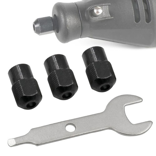 Mini perceuse mandrin en alliage de zinc M8X0,75 mm écrou mandrin outil rotatif accessoires noir 3x - Photo 5/7