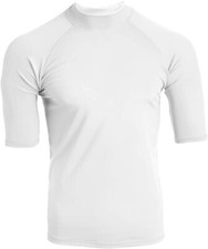 Kanu Surf Men's Fiji UPF 50 Rash guard White XXL Form Fitting 