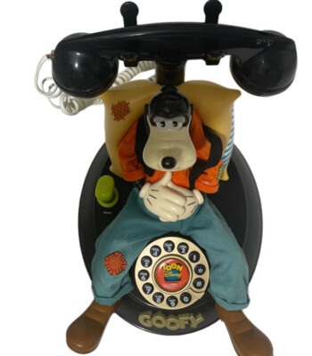 Disney's Sleeping Goofy Telemania Landline Telephone WORKS