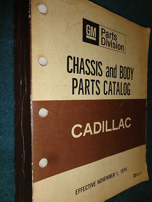 Cadillac catalog parts