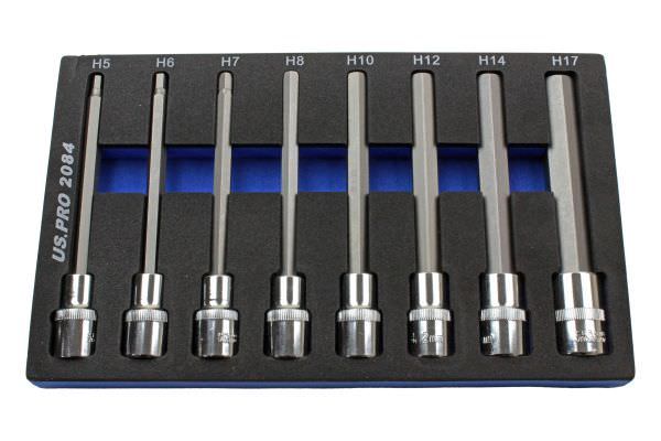Innensechskant 6-Kant SteckschlüSsel Satz Set Werkzeug SchlüSsel Bits 1/2 140Mm-image