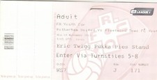 Ticket - Rotherham United Youth v Fleetwood Youth 04.11.13