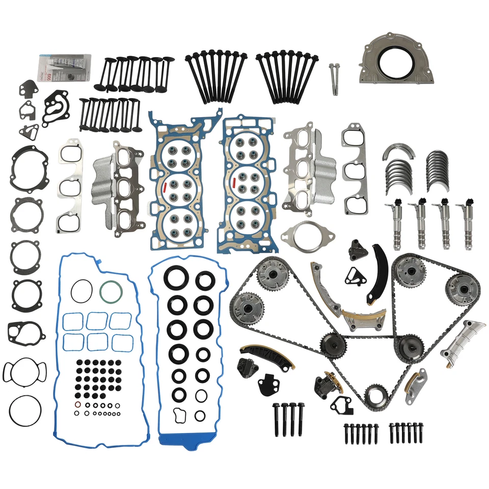 Juego de juntas de culata de cadena de distribución para Chevrolet GMC Buick Enclave Cadillac 09-16 de 3,6 L Foto 2 de 4