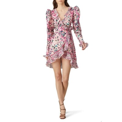 white button dress long sleeve Long Sleeve Applique Crepe Button Back Lace Dress