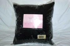 RARE Victoria Secret SATIN BEDDING COLLECTION BLACK Throw Pillow NEW