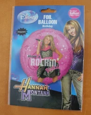 Disney Hannah Montana Birthday Mylar Balloon Anagram Miley Cyrus