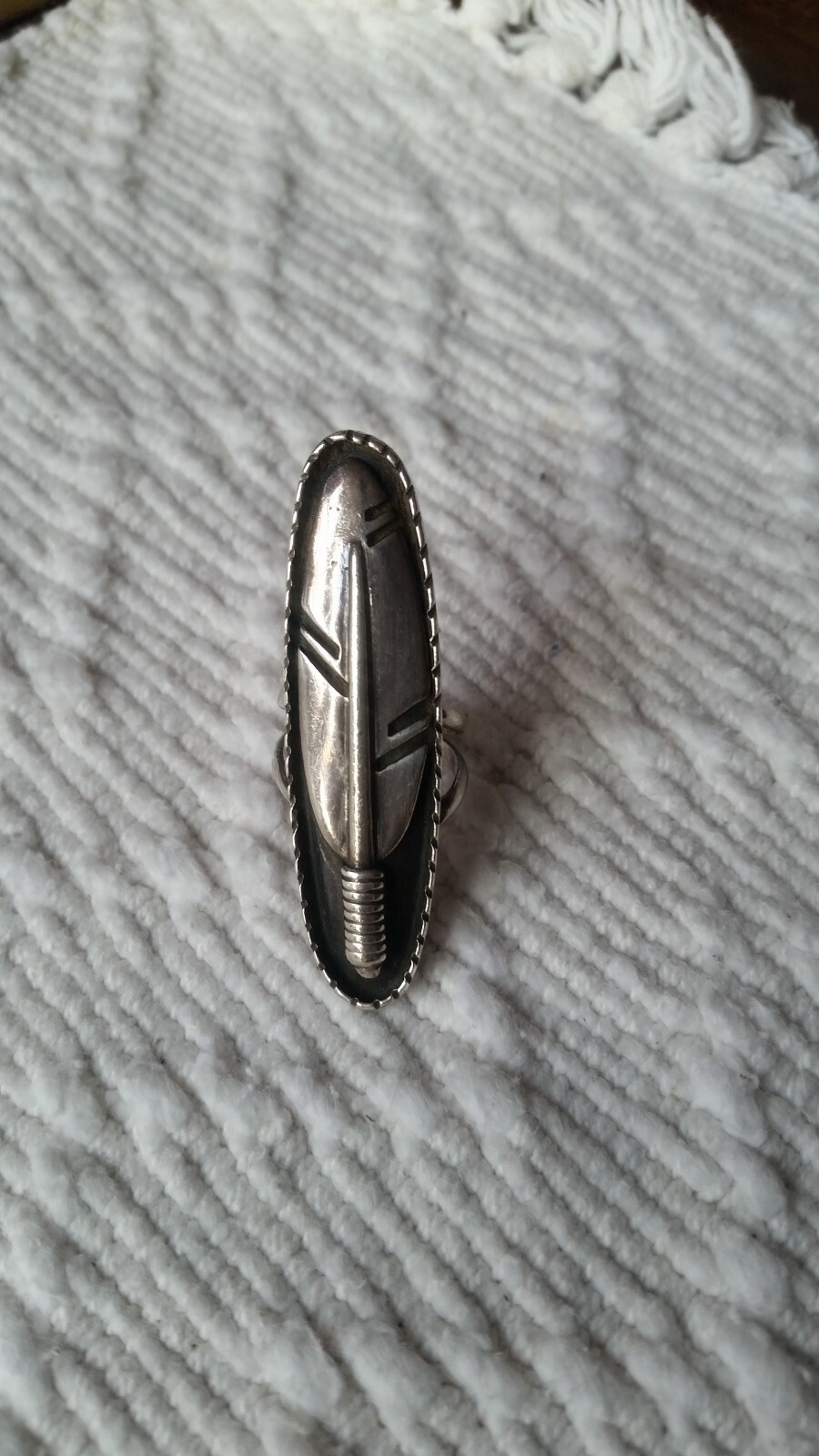 Native American Eagle Feather Ring - image 4