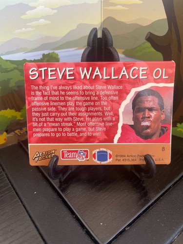 1994 Action Packed All Madden Steve Wallace #8 Football Card - Picture 2 of 3