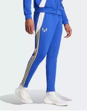 ADIDAS YOUTH Medium Pitch 2 Street Messi Football /Soccer Pants Lucid Blue NWT