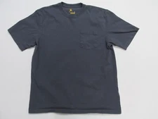 Carhartt T-Shirt Men Large L Short Sleeve Original Fit Crew Neck Pocket Blue