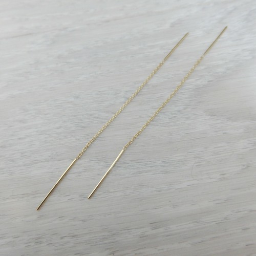 NEW Genuine Solid Yellow 9ct 9k Gold Thread Ladies Earrings 95 mm Stamped 375 - Picture 16 of 18
